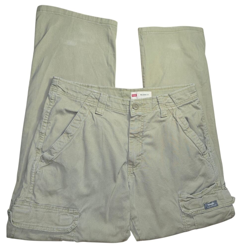 Wrangler Relaxed Fit Khaki Cargo Pants Size 30 x 30 Mens